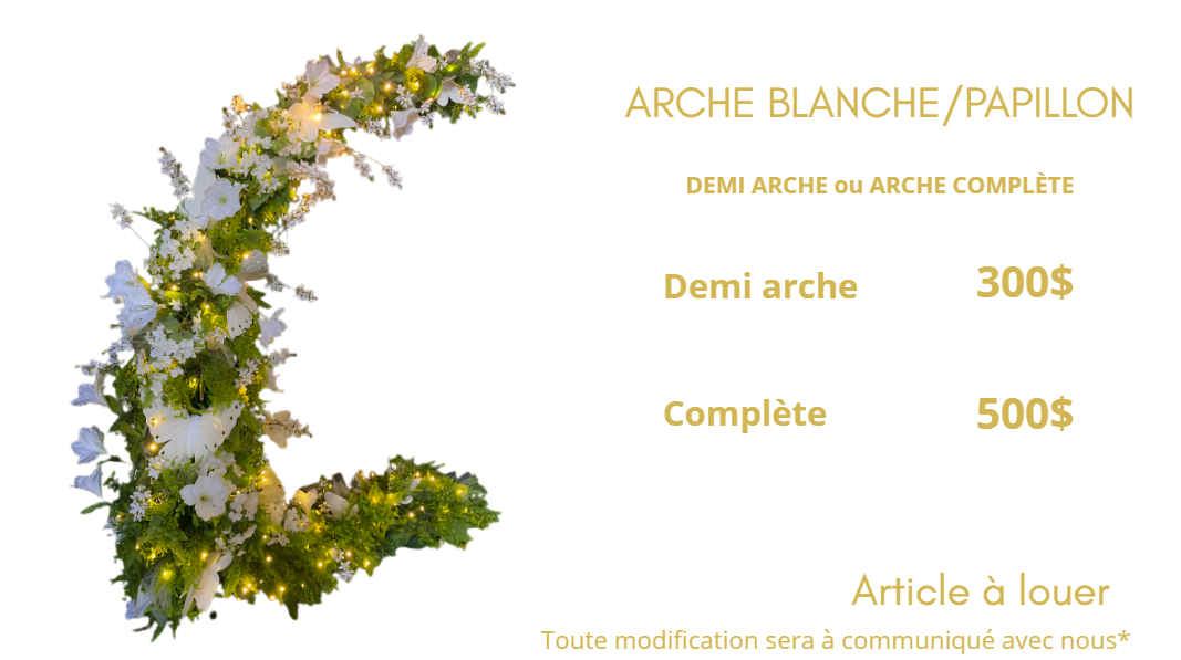 DEMI-ARCHE BLANCHE/PAPILLON – Image 2